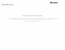 Tablet Screenshot of miniatel.com